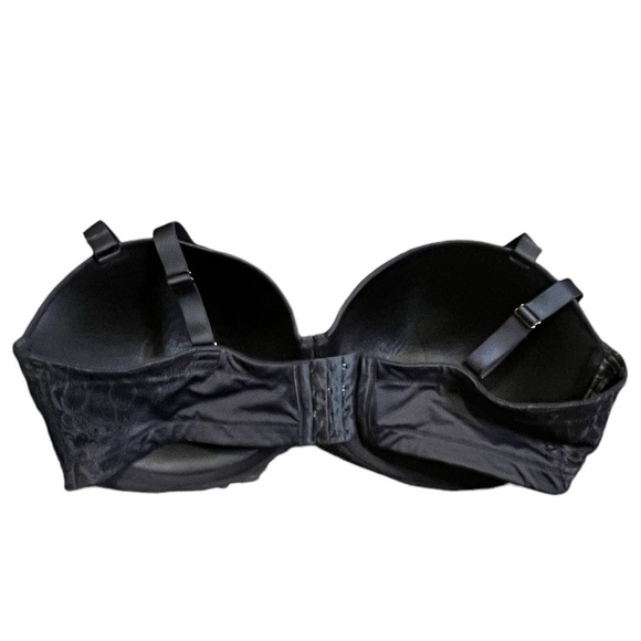 Auden Lightly Lined Strapless Bra Size 44DDD Black - Picture 2 of 5